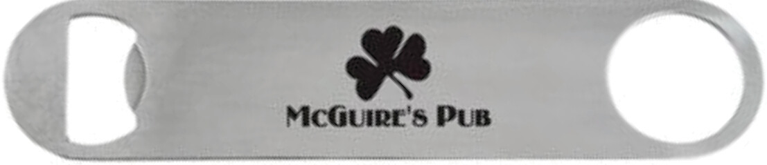 1 1/2&quot; x 7&quot; Heavy Duty Stainless Steel Flat Bottle Opener