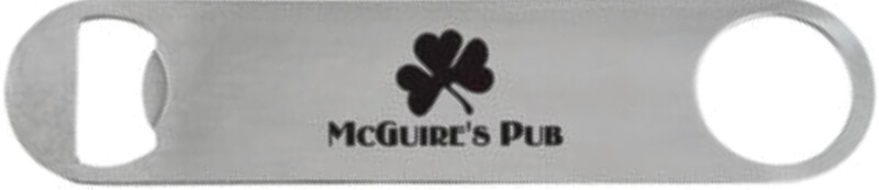 1 1/2&quot; x 7&quot; Heavy Duty Stainless Steel Flat Bottle Opener