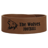 9 1/2&quot; x 1&quot; Dark Brown Leatherette Cuff Bracelet