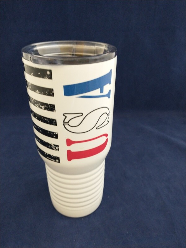 Full color pre-made &quot;USA&quot; 20 oz. Tall Vacuum Insulated Tumbler