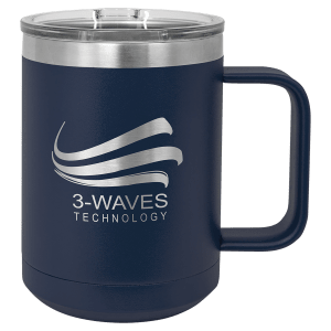 Polar Camel 15 oz. Navy Stainless Steel Vacuum Insulated Mug with Slider Lid