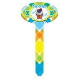 3.25&quot; x 7&quot; Gloss White Unisub Oval Garden Stake