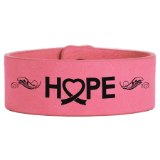 9 1/2&quot; x 1&quot; Pink Leatherette Cuff Bracelet