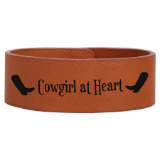 9 1/2&quot; x 1&quot; Rawhide Leatherette Cuff Bracelet
