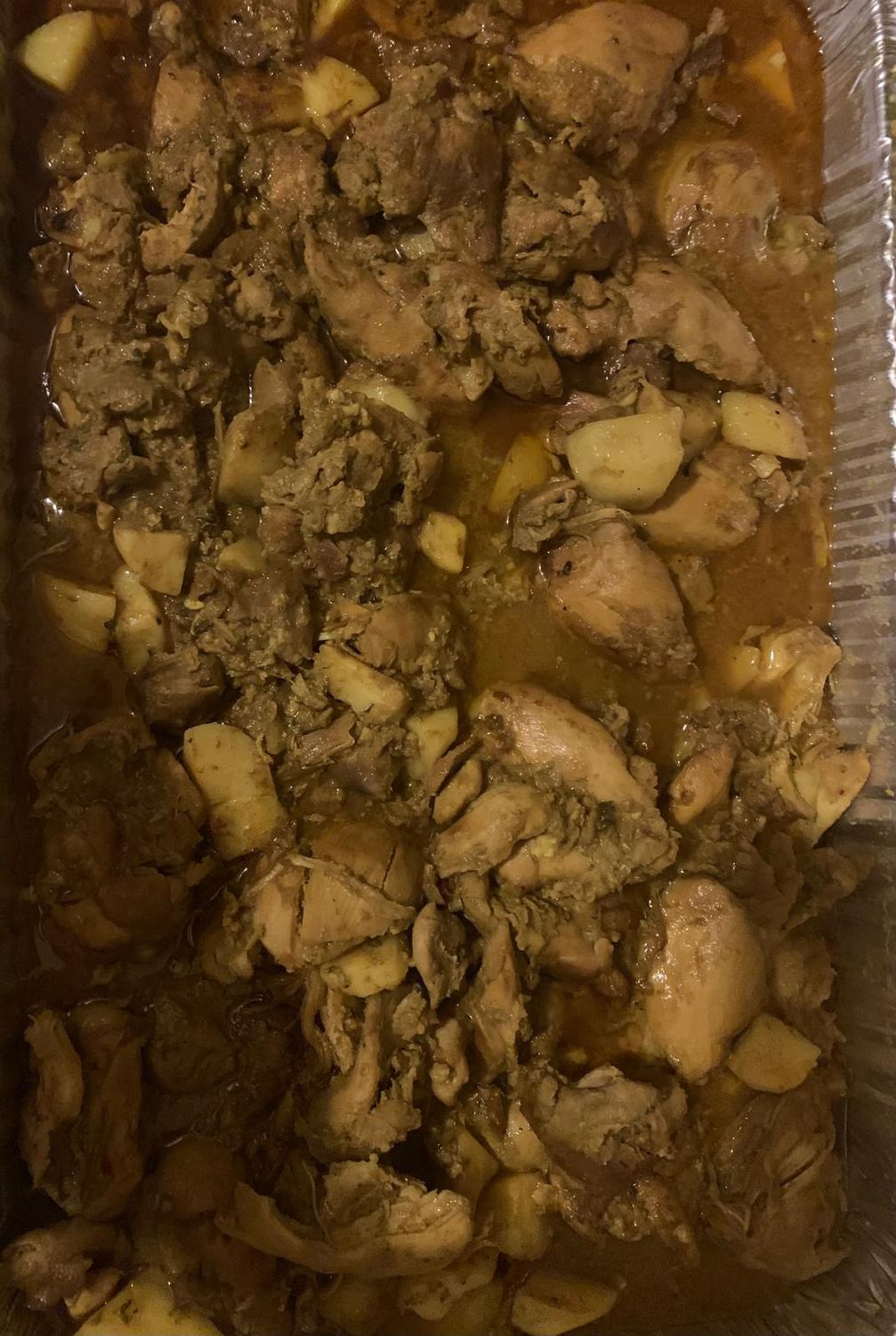 Small pan/ half size Curried chicken