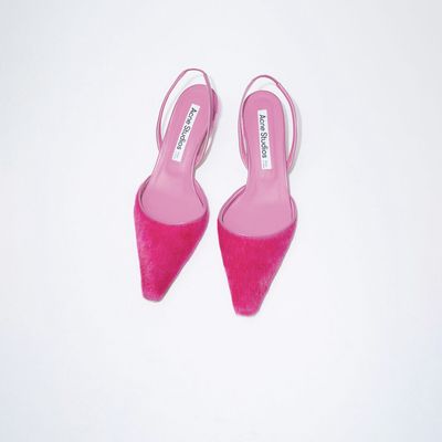 Acne Studio Hairy Slingbacks Pump