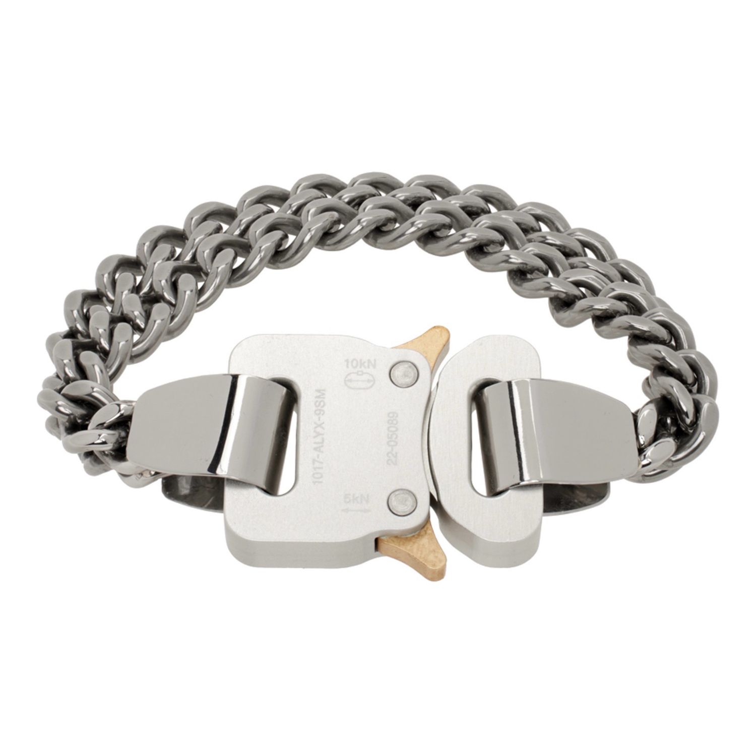 1017 ALYX 9SM Silver Chain Buckle Bracelet