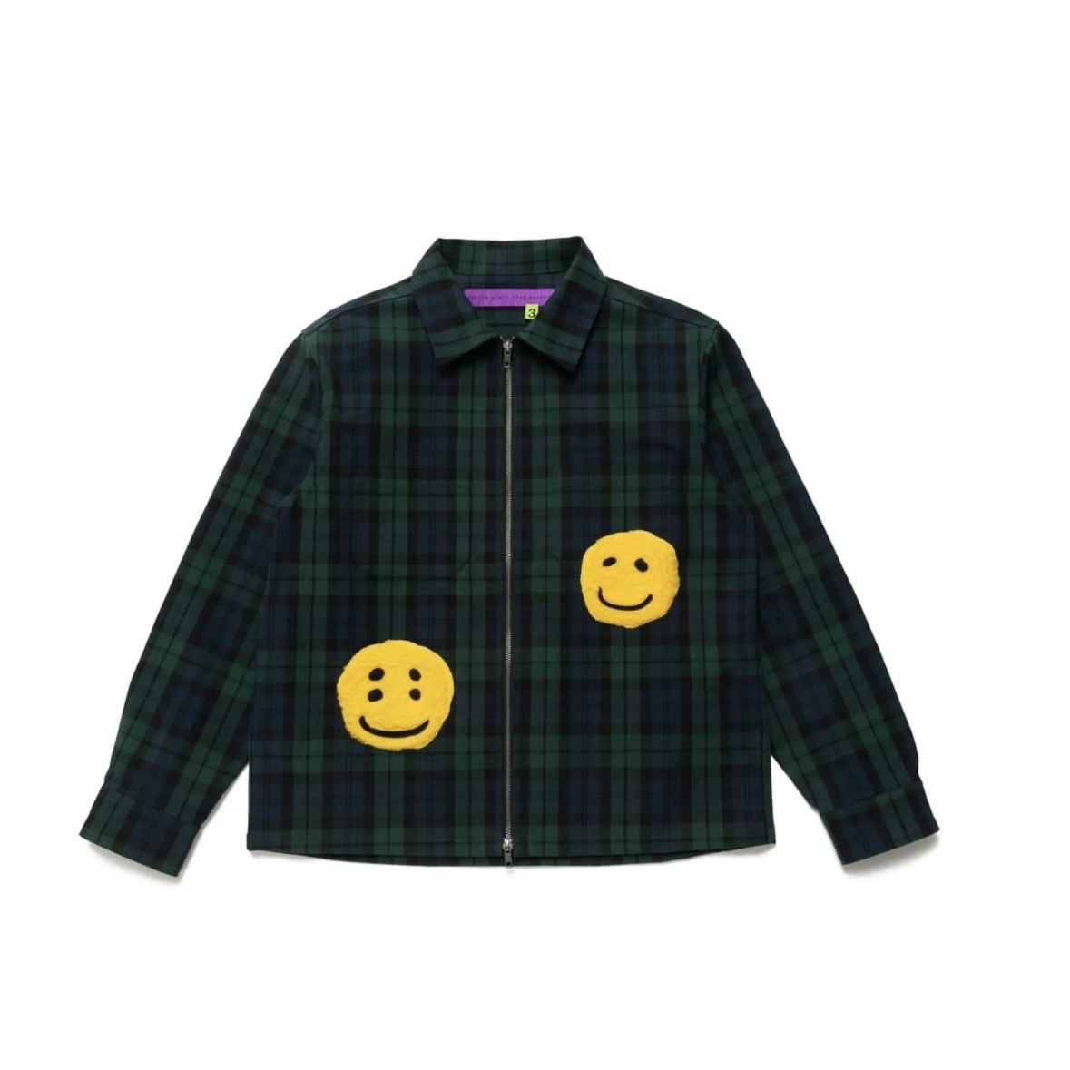Cactus Plant Flea Market Check Zip Work Jacket