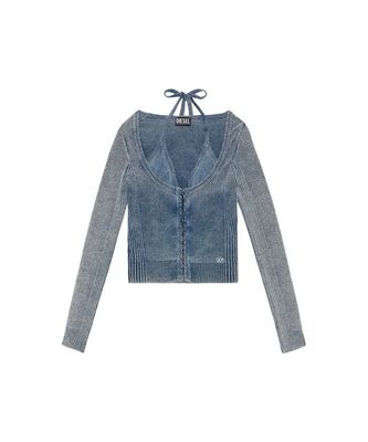 Diesel Cut Out Top Cotton Knit