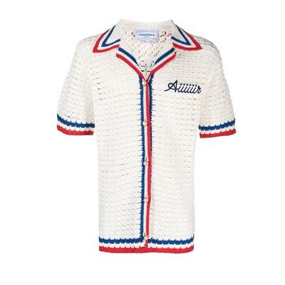 Casablanca Logo Patch Knitted Shirt
