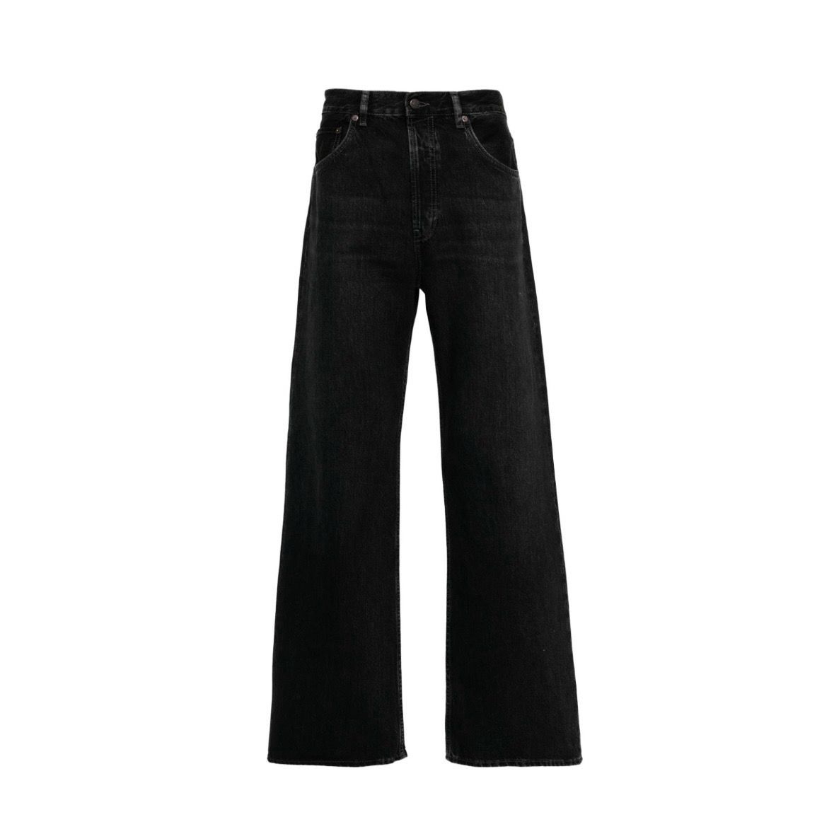 Acne Studios Mid Rise Wide Leg Pants