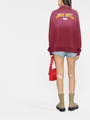 MiuMiu Garment Dyed Cotton Fleece