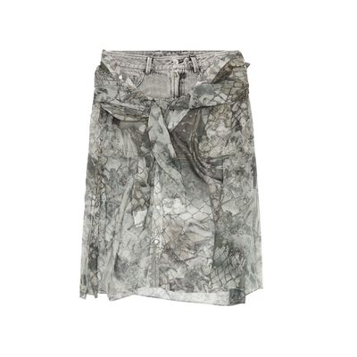 Diesel O-Jeany Layered Denim Skirt