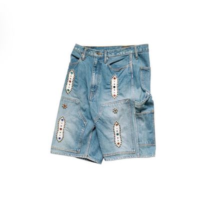 Kapital Linen Glitter Phillies Stripe Rude Baggy Pants ‘Ecru’