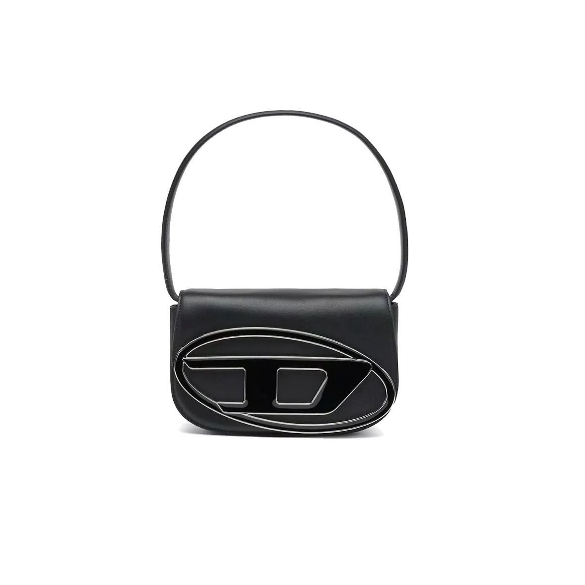 Diesel 1DR Iconic Shoulder Bag Nappa Leather - Black