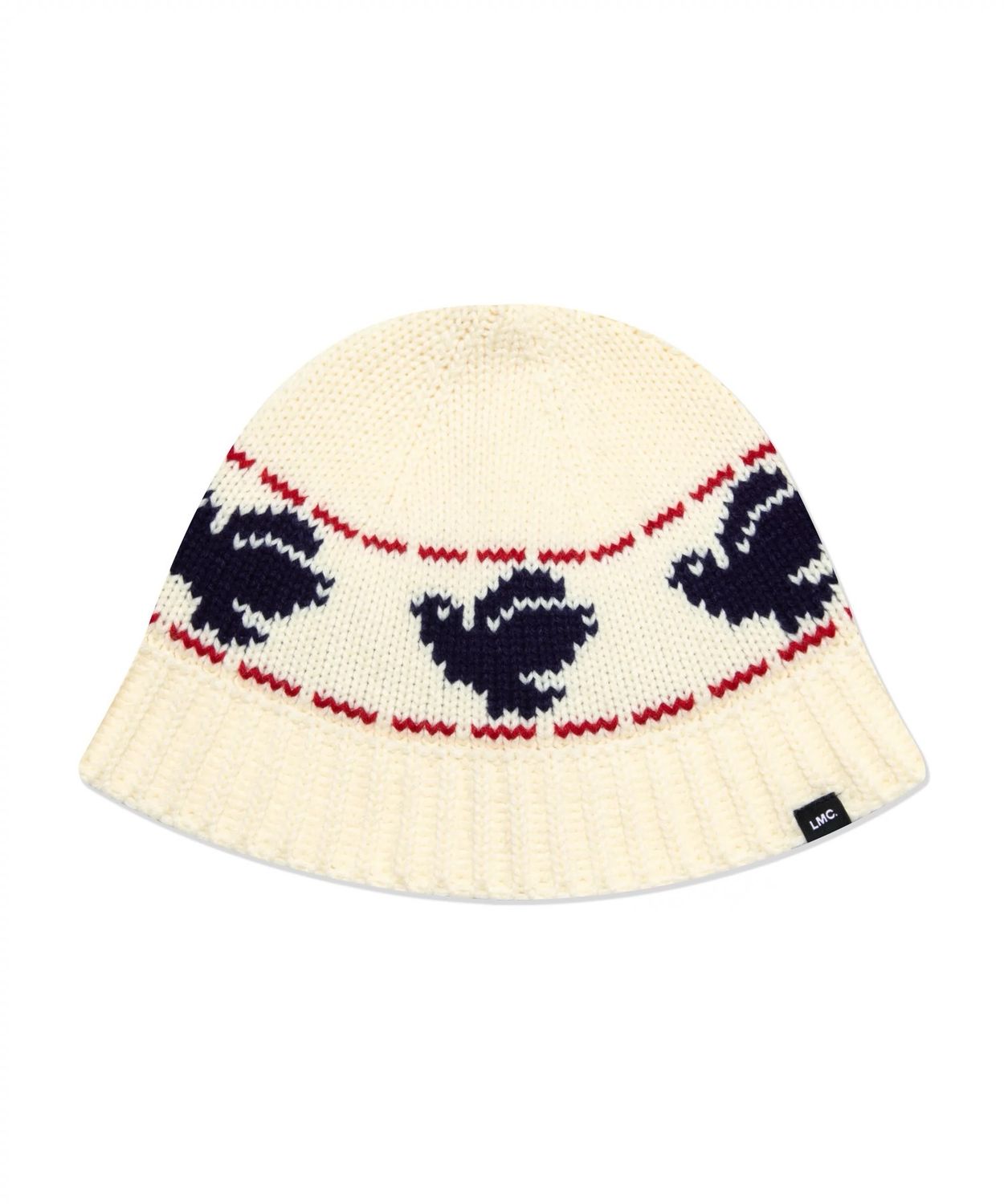 Lost Management Cities Jacquard Crochet Bucket Hat