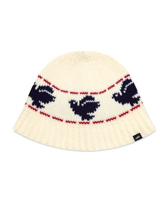 Lost Management Cities Jacquard Crochet Bucket Hat