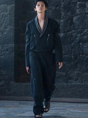 Kiko Kostadinov Suit Black Rivet Trousers