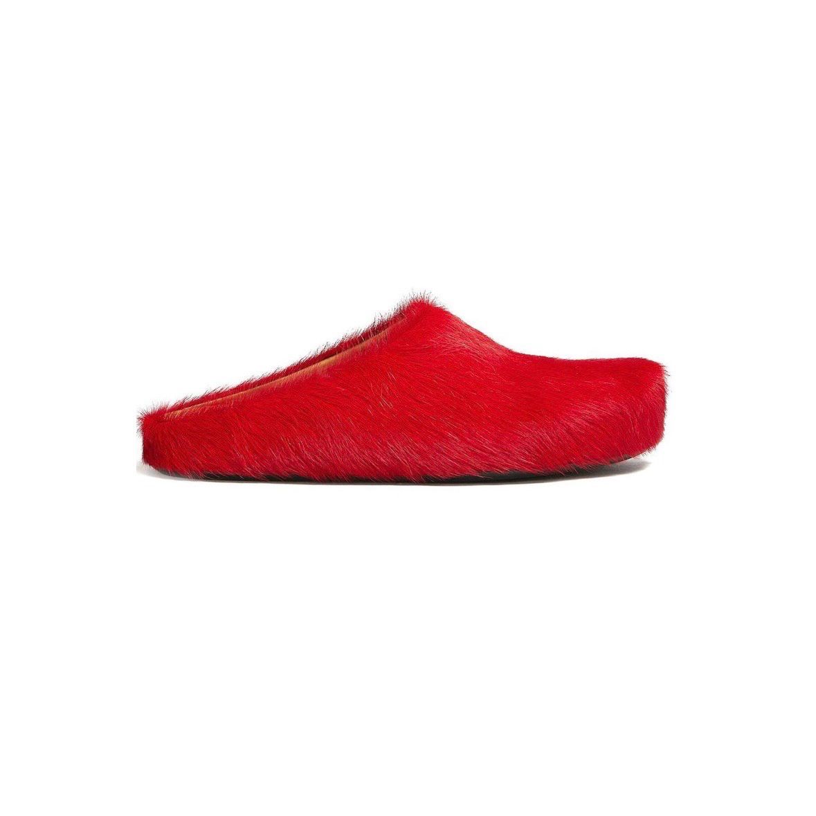 Marni Fussbet Sabot Calf Hair Slippers