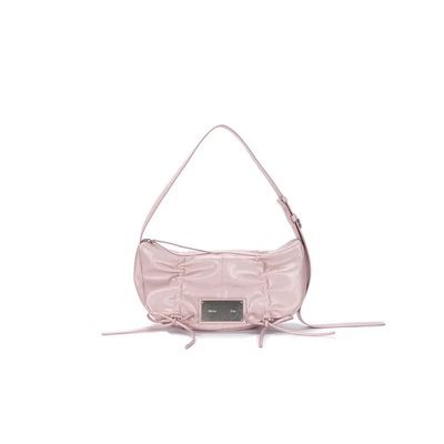 Matin Kim Shirring Ribbon Round Bag