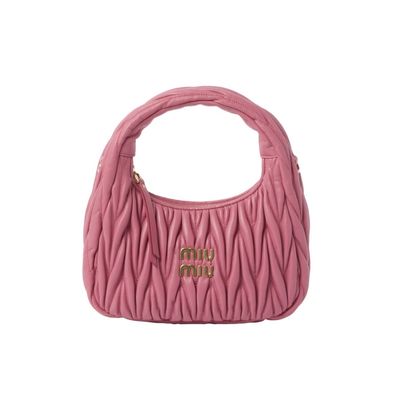 MiuMiu Wander Matelasse Nappa Leather Mini Bag - Pink