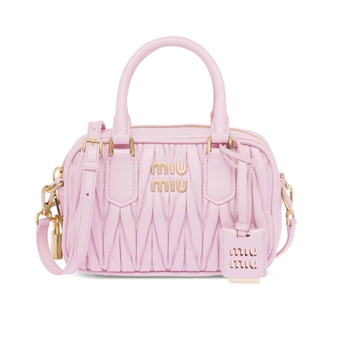 MiuMiu Matelassè detailing shoulder bag