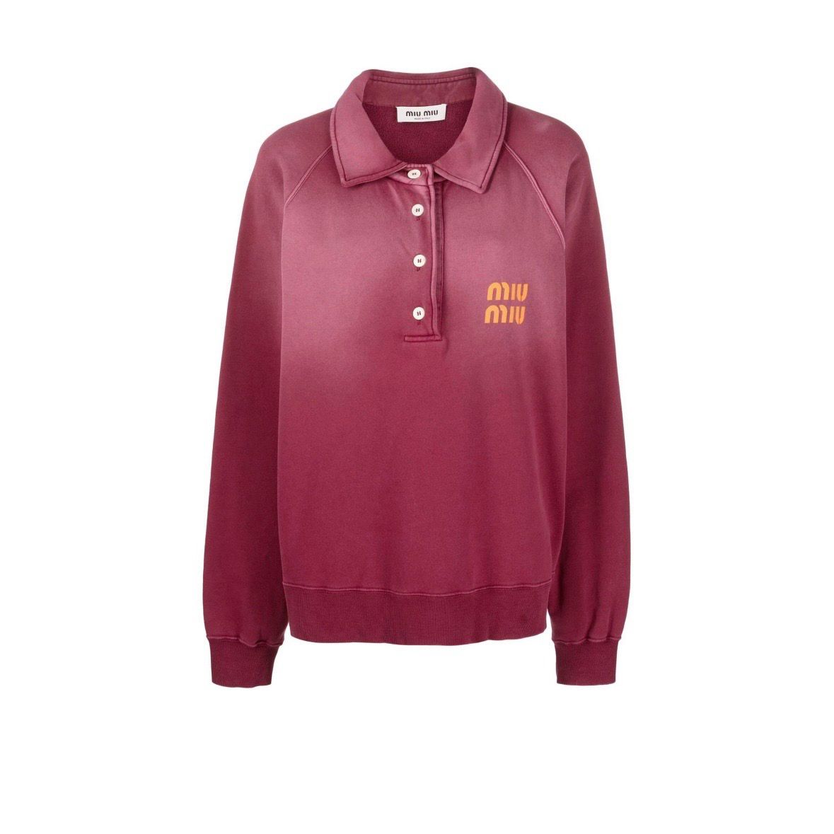 MiuMiu Garment Dyed Cotton Fleece