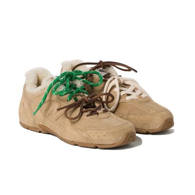 MiuMiu x New Balance 530SL Shearling Ecru