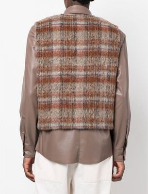 Our Legacy Checked V Neck Sweater Vest