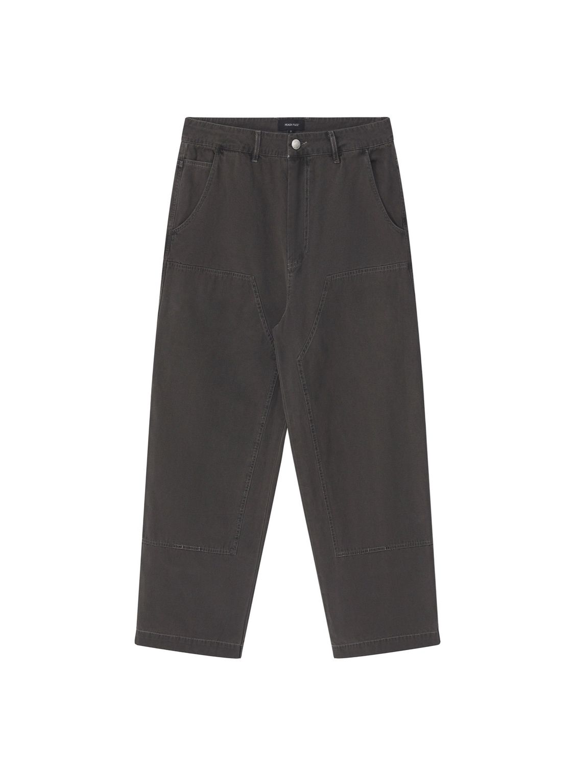 Peach Fuzz Canvas Straight Pants