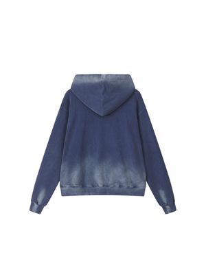 Washed sweatshirt Embroidery Destruction