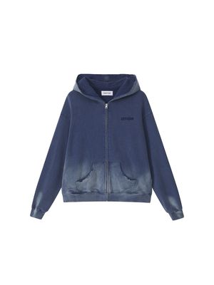 Washed sweatshirt Embroidery Destruction