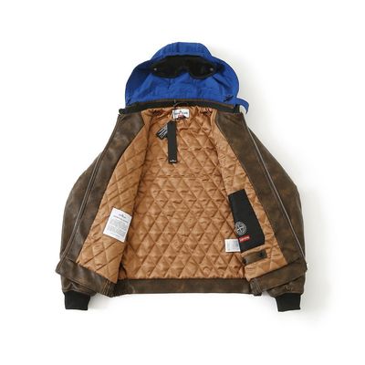 Supreme Stone Island Leather Jacket