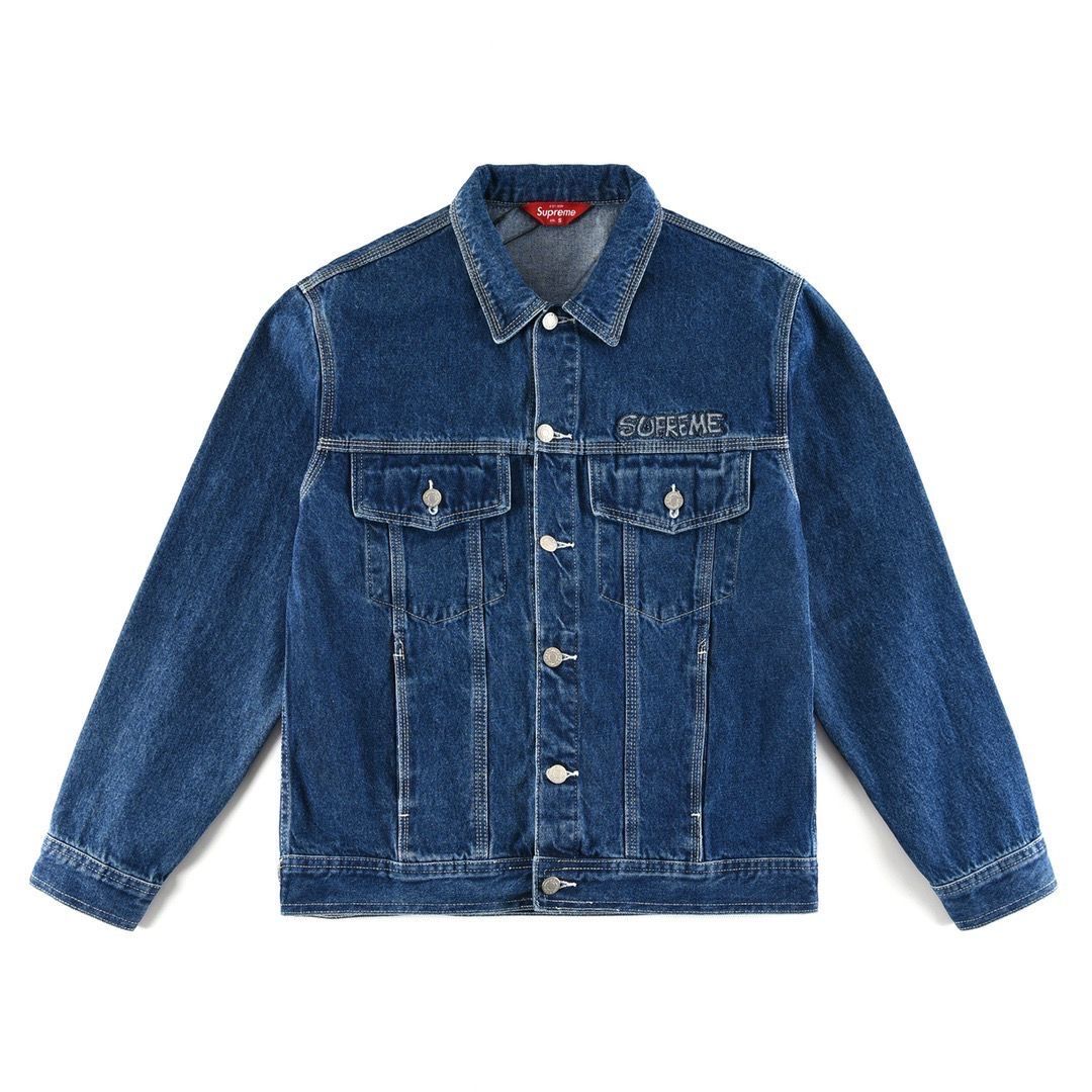 Supreme Smurf Denim Trucker Jacket