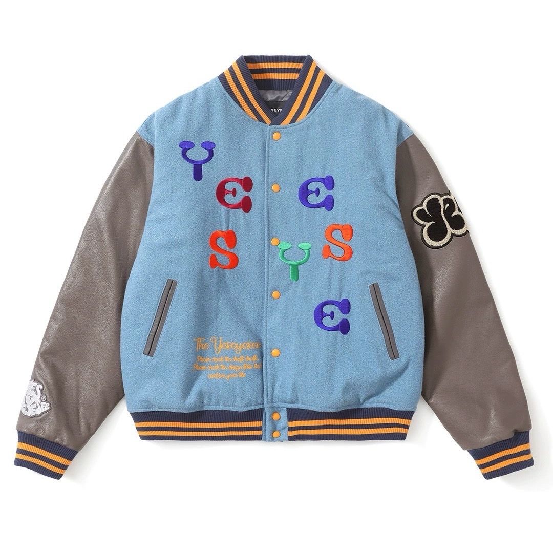 Yeseyese Light Blue Varsity Jacket
