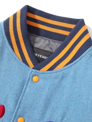 Yeseyese Light Blue Varsity Jacket