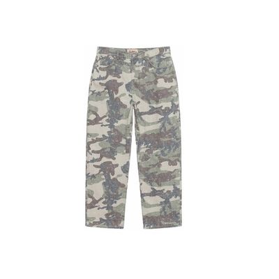Stussy Big Ol’ Camo Canvas Needle Punch Jeans