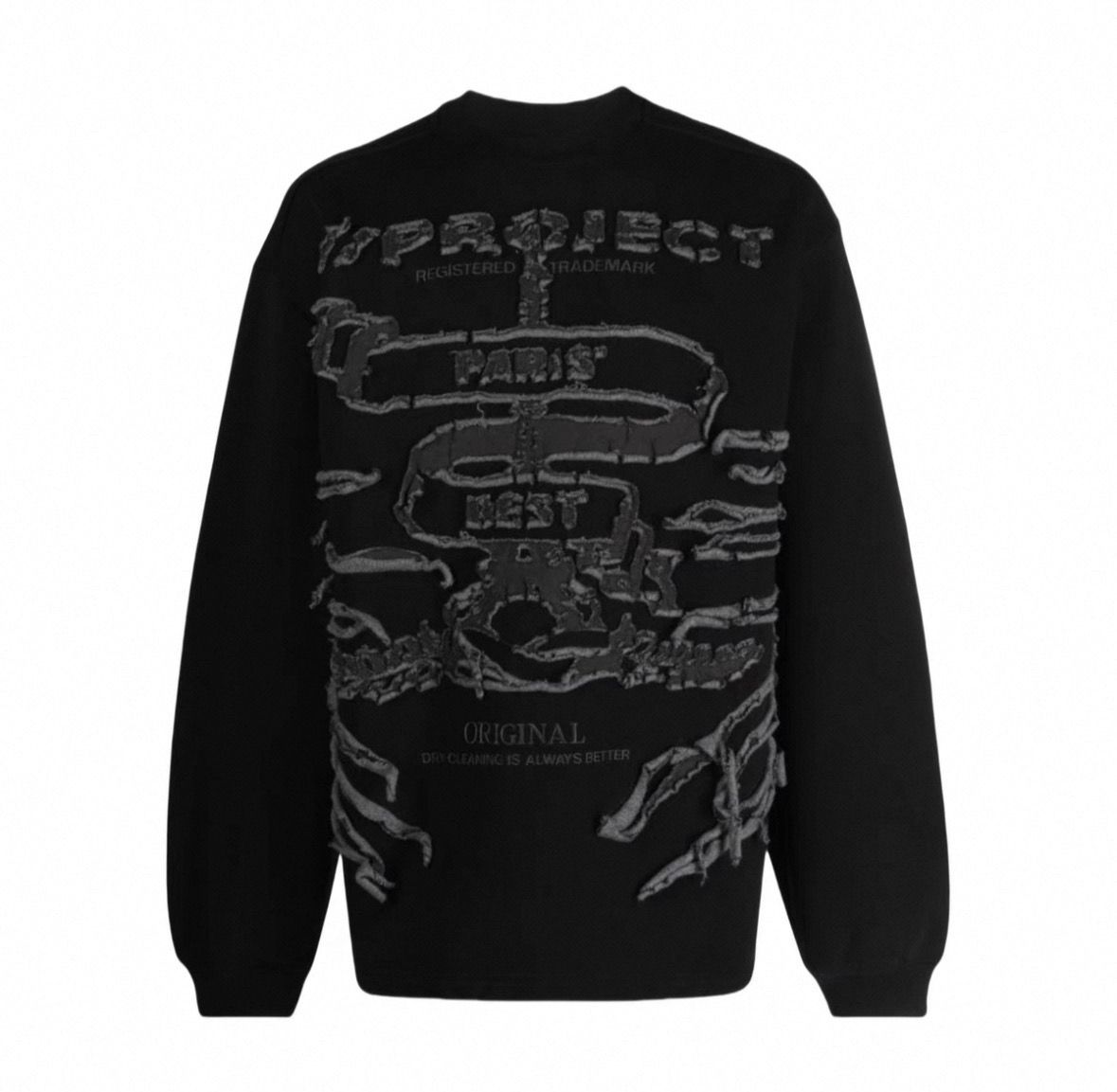 Y/Project Black Graphic Sweatshirt