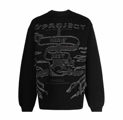 Y/Project Black Graphic Sweatshirt