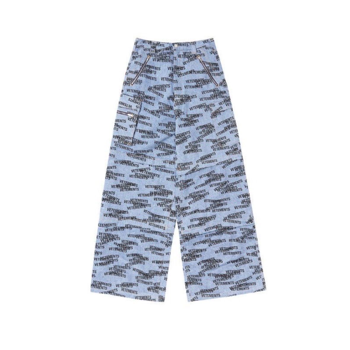 Vetements Stamped Logo Transformer Baggy Jeans
