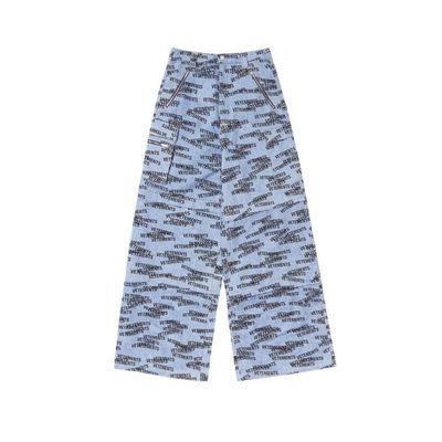 Vetements Stamped Logo Transformer Baggy Jeans