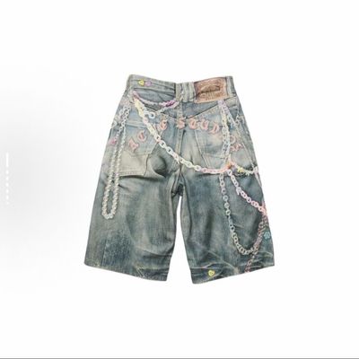 Acne Studios Key Chain Denim Shorts