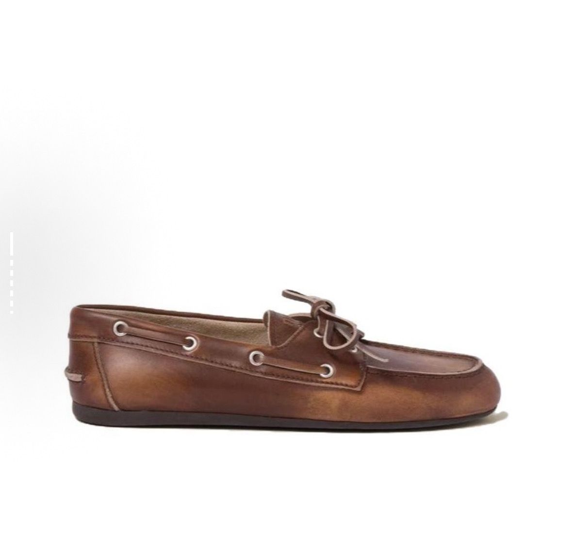 MiuMiu Bleached Leather Loafers 