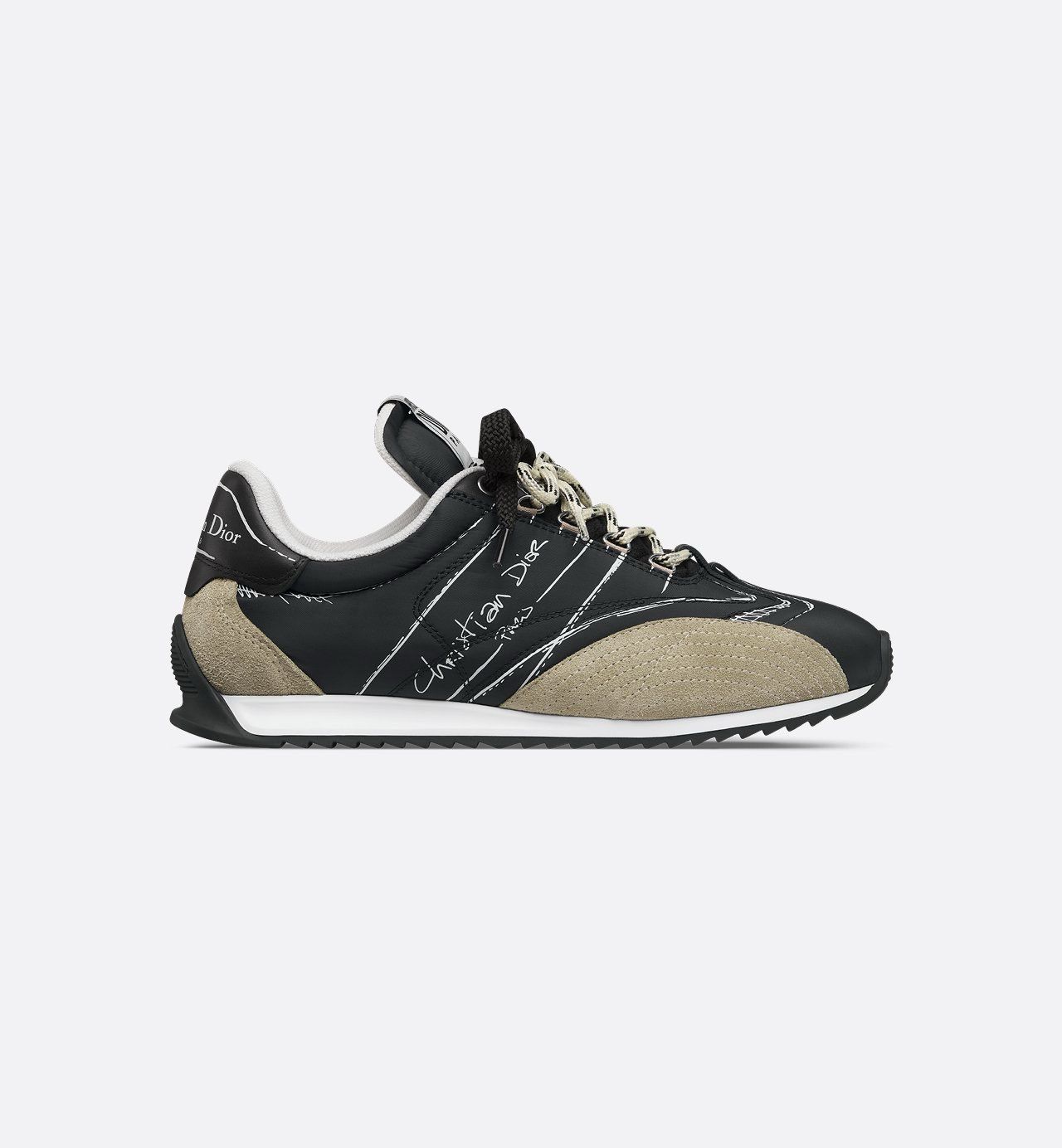 Dior D-Sketch Sneaker ‘Black Nylon and Calfskin’