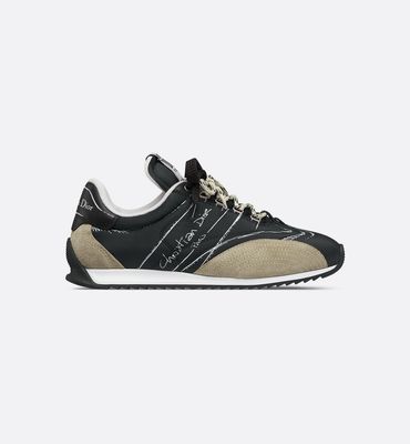 Dior D-Sketch Sneaker ‘Black Nylon and Calfskin’