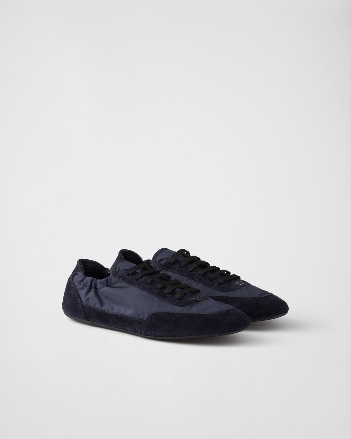 Prada Collapse Re Nylon and Suede Sneakers