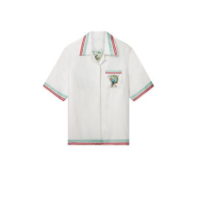 Casablanca x Caviar Kaspia Cuban Silk Shirt