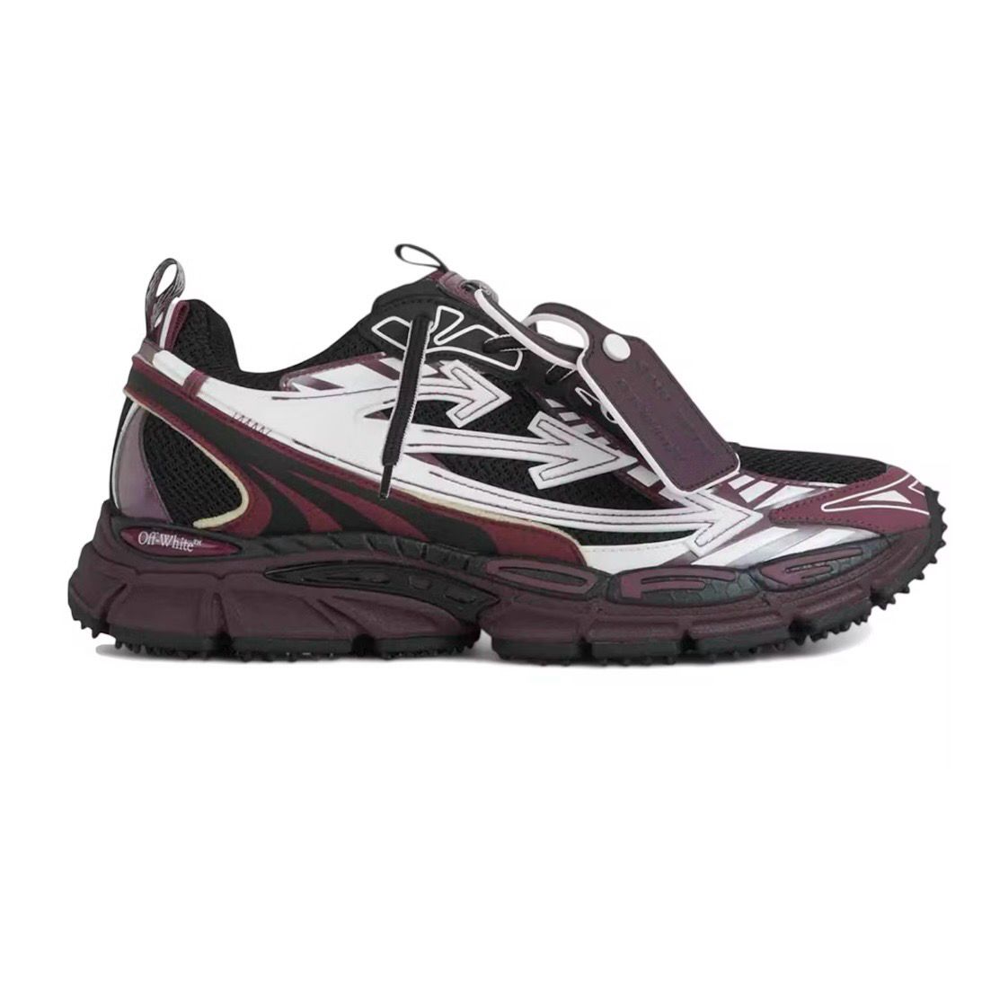 OFF WHITE Be Right Back - Burgundy 