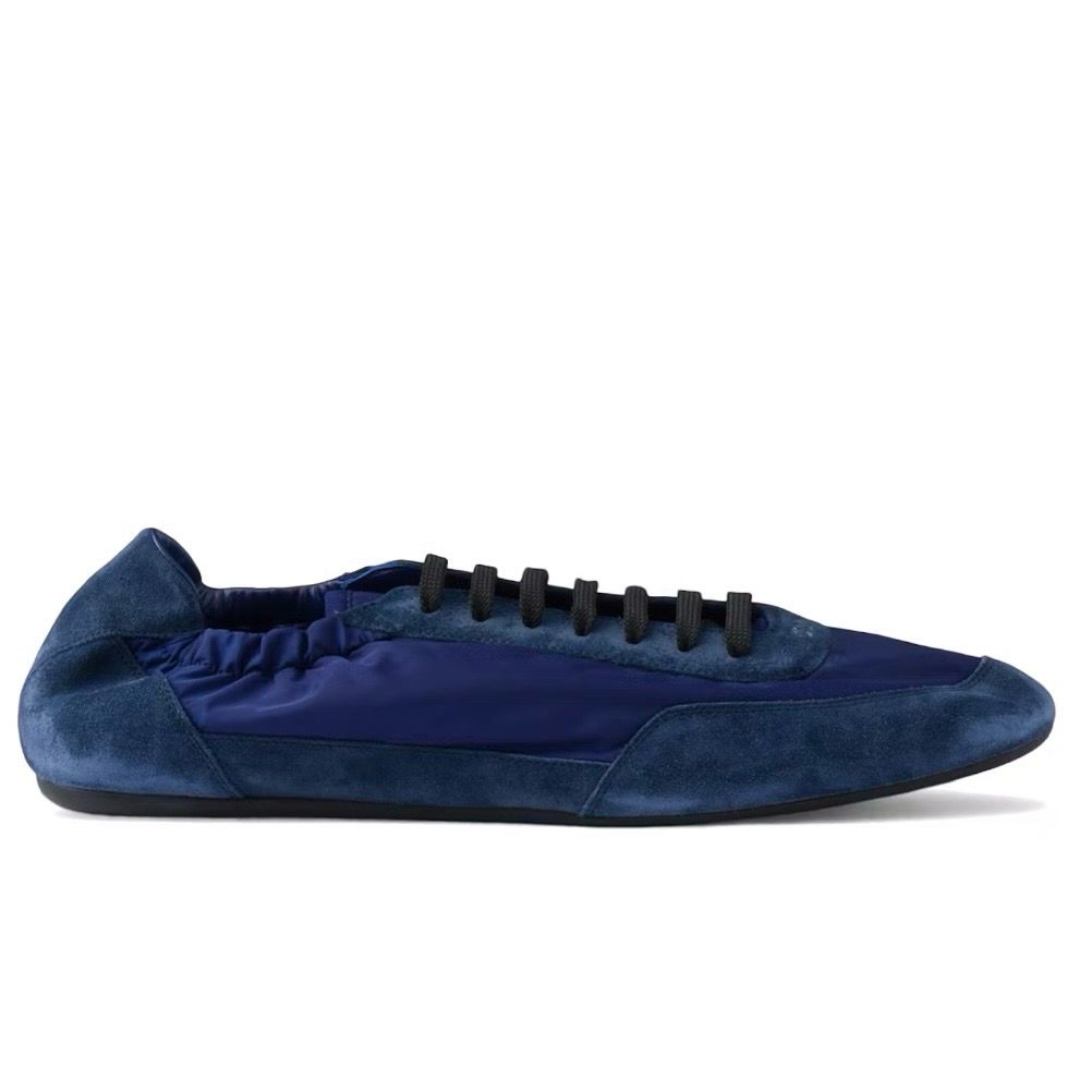 Prada Collapse Re Nylon Suede Sneakers 