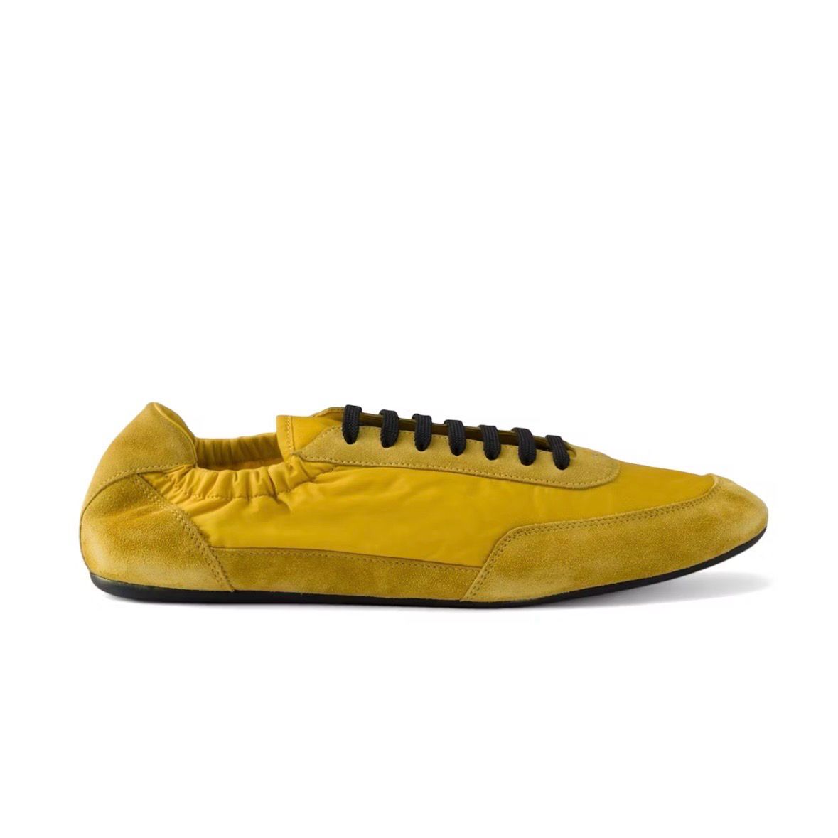 Prada Collapse Re Nylon Suede Trimmed Sneakers